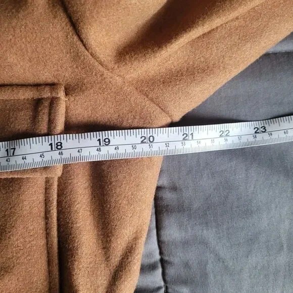 Windsor Brown Boxy Sherpa Winter Full Zip Jacket Womens Size Large Pockets Nwt - Picture 4 of 7